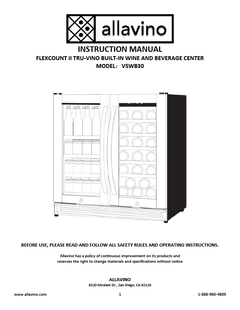 The cover of the VSWB30 manual