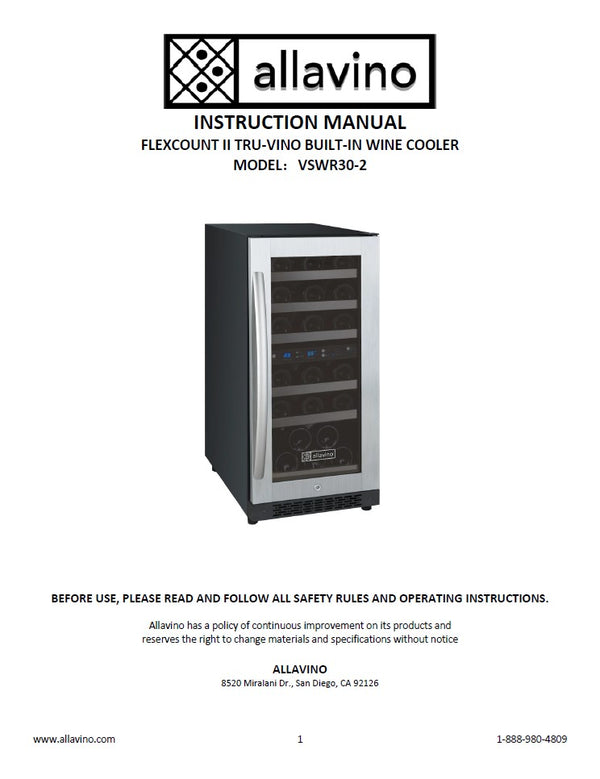 A product manual for the VSWR30-2