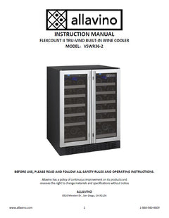 The product manual of the VSWR36 refrigeration unit