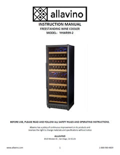 Instructions for the YHWR99-2 freestanding wine cooler