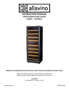 Instructions for the YHWR99-2 freestanding wine cooler