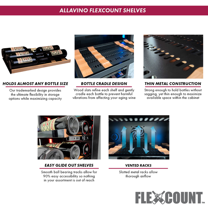 Allavino VSBCW34FD-2S FlexCount Shelves
