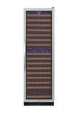 24" Wide FlexCount Classic II Tru-Vino 172 Bottle Dual Zone Stainless Steel Right Hinge Wine Refrigerator