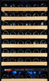 24" Wide FlexCount Classic II Tru-Vino 172 Bottle Dual Zone Stainless Steel Right Hinge Wine Refrigerator