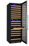 24" Wide FlexCount Classic II Tru-Vino 172 Bottle Dual Zone Stainless Steel Right Hinge Wine Refrigerator